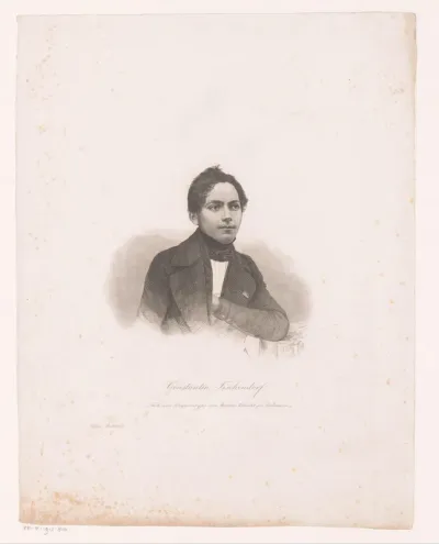 Portret van Constantin Tischendorf