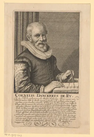 Portret van Cornelis Danckerts de Ry op 73-jarige leeftijd