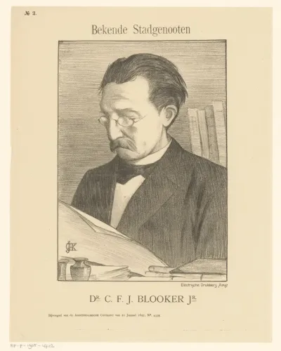 Portret van Cornelis Frans Jacobus Blooker