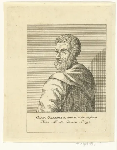 Portret van Cornelis Grapheus, stadssecretaris van Antwerpen