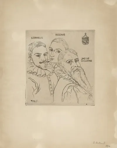 Portret van Cornelis Rochus en Jacob Willemz