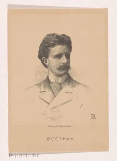 Portret van Cornelius Catharinus Nicolaas Krom