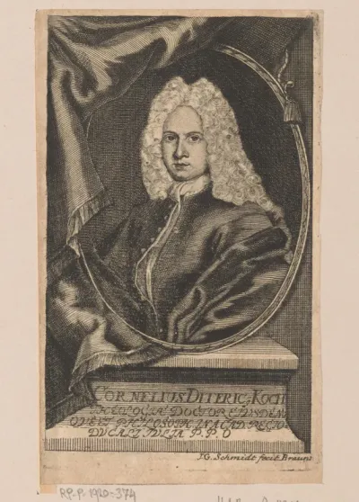 Portret van Cornelius Dietrich Koch