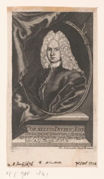 Portret van Cornelius Dietrich Koch