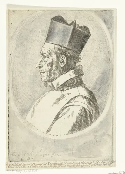Portret van Cornelius Jansenius, bisschop van Ieper