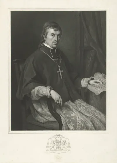 Portret van Cornelius Ludovicus baron van Wijkerslooth bisschop van Curium