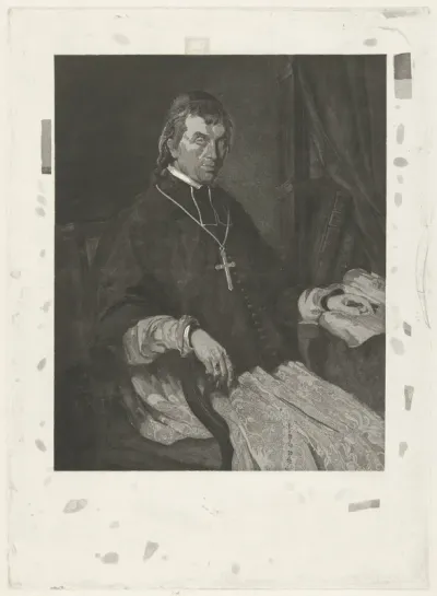 Portret van Cornelius Ludovicus baron van Wijkerslooth bisschop van Curium
