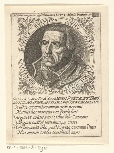 Portret van Cornelius Musius