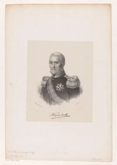 Portret van Cornelius Rudolphus Theodorus Krayenhoff