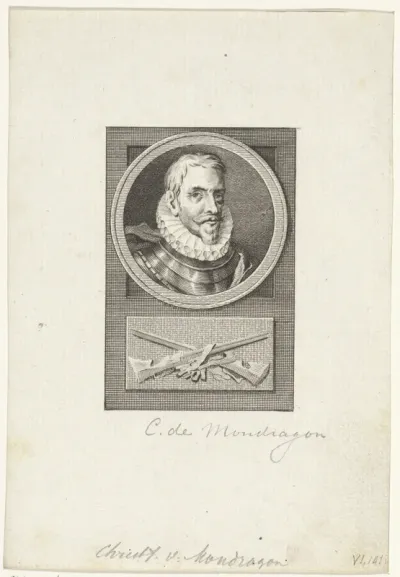 Portret van Cristóbal de Mondragón y Otalora