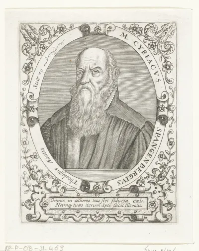 Portret van Cyriacus Spangenberg