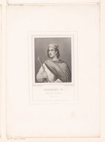 Portret van Dagobert III, koning der Franken