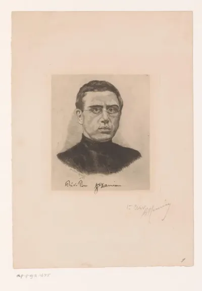 Portret van Damiaan van Molokai
