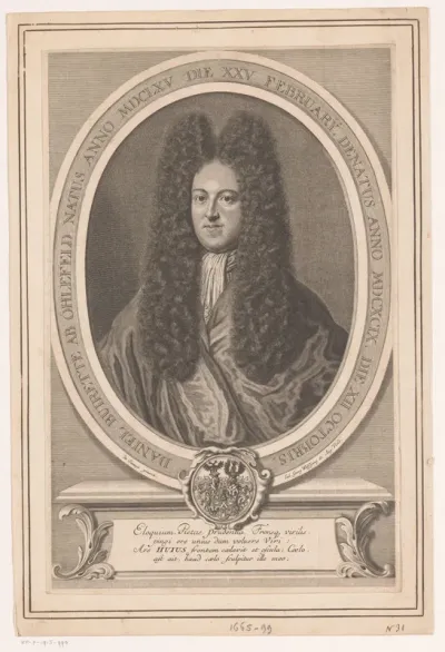 Portret van Daniel Buirette von Oehlefeld