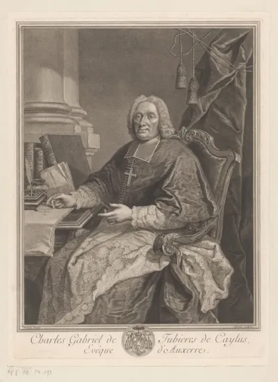 Portret van Daniel-Charles-Gabriel de Tubières de Caylus