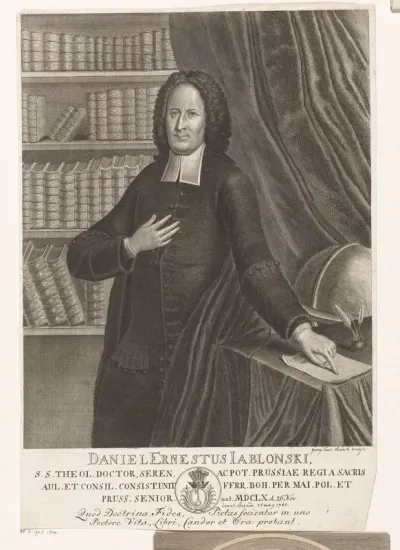 Portret van Daniel Ernst Jablonski