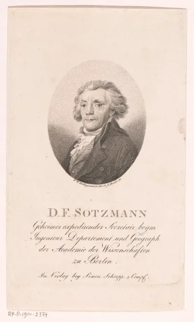 Portret van Daniel Friedrich Sotzmann