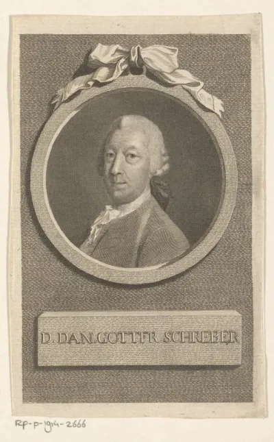 Portret van Daniel Gottfried Schreber