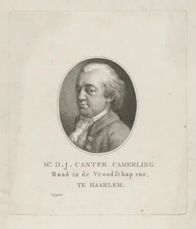Portret van Daniël Jacobus Canter Camerling