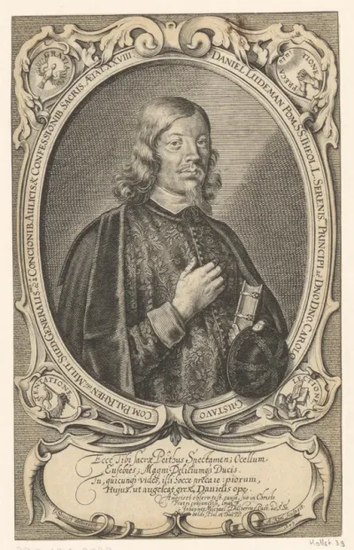 Portret van Daniel Lüdemann op 28-jarige leeftijd