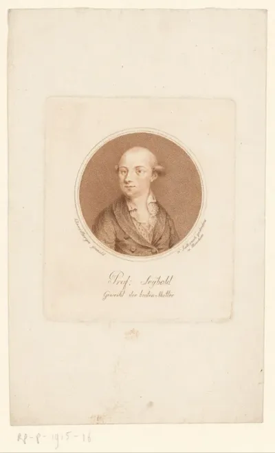 Portret van David Christoph Seybold
