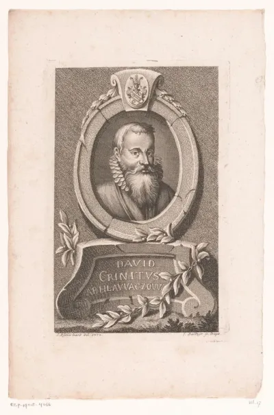 Portret van David Crinitus z Hlavácova