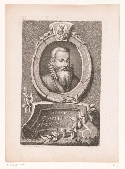 Portret van David Crinitus z Hlavácova