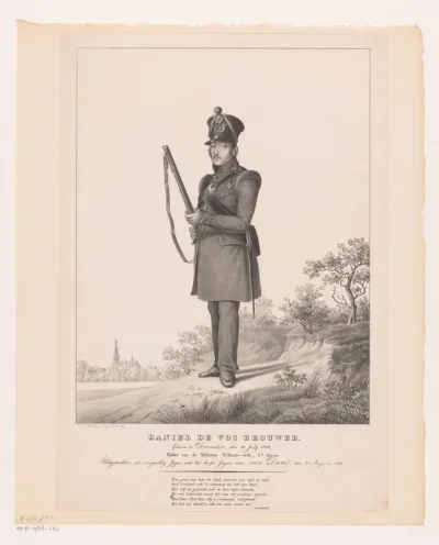 Portret van David de Vos Brouwer