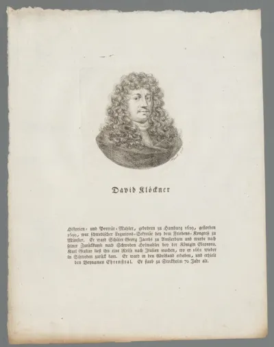 Portret van David Ehrenstrahl