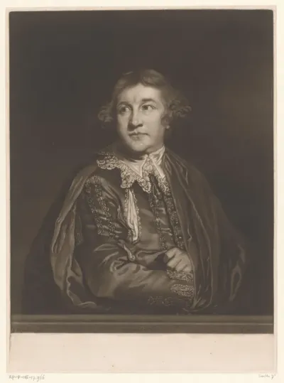 Portret van David Garrick als Kitely