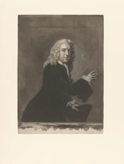 Portret van David Garrick als Peter Puff
