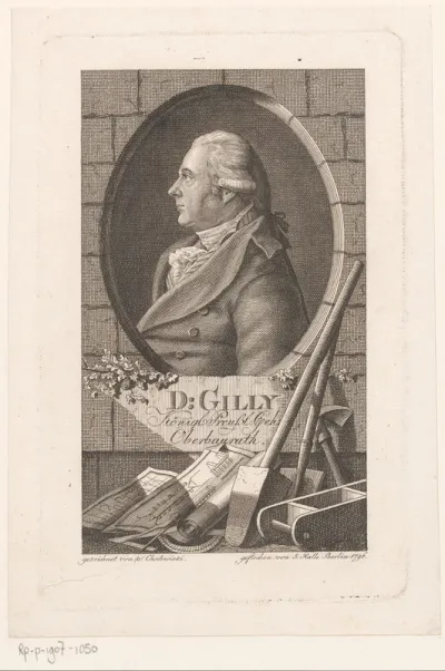 Portret van David Gilly
