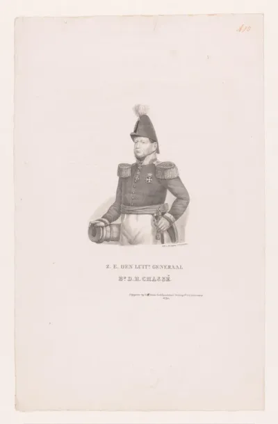 Portret van David Hendrik Chassé
