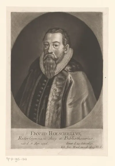 Portret van David Hoeschelius