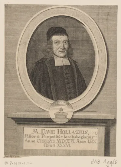 Portret van David Hollaz op 58-jarige leeftijd