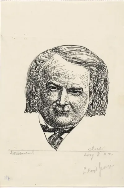 Portret van David Lloyd George