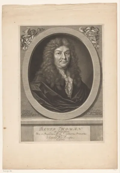 Portret van David Thomann von Hagelstein