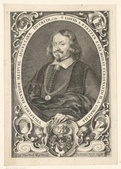 Portret van David von Stetten