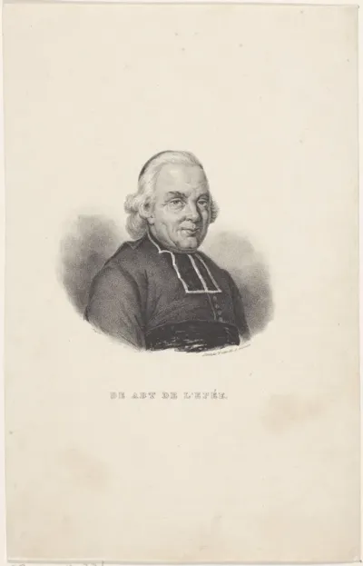 Portret van de abt Charles-Michel de l'Épée
