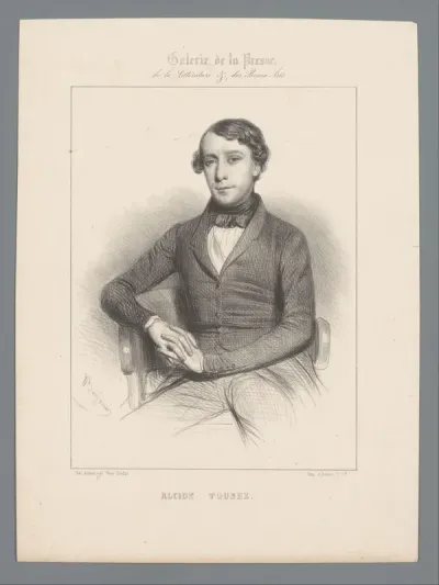 Portret van de acteur Alcide Tousez