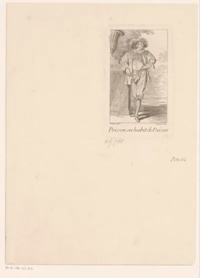 Portret van de acteur Paul Poisson in de rol van Blaise