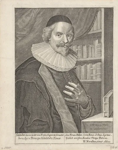 Portret van de advocaat Johan van den Sande (kopie?)