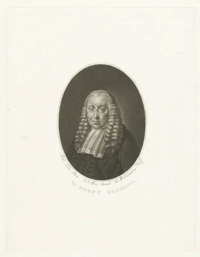 Portret van de Amsterdamse burgermeester Hendrik Danielsz. Hooft