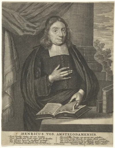 Portret van de Amsterdamse predikant Henricus Vos