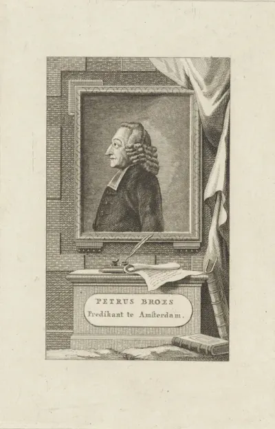 Portret van de Amsterdamse predikant Petrus Broes