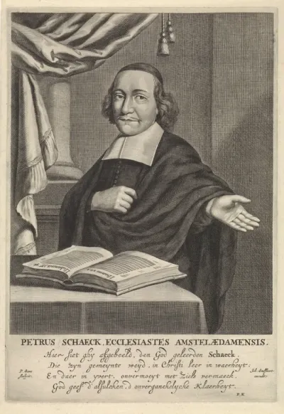 Portret van de Amsterdamse predikant Petrus Schaeck