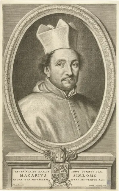 Portret van de Antwerpse abt Macarius Simeomo