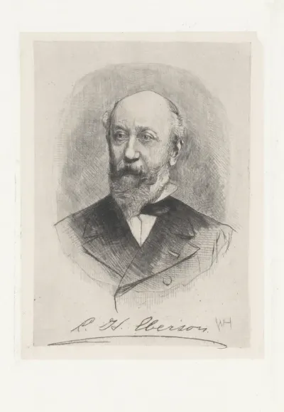 Portret van de architect Lucas Hermanus Eberson