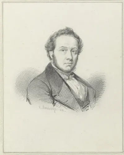 Portret van de architect Martinus Gerardus Tetar van Elven