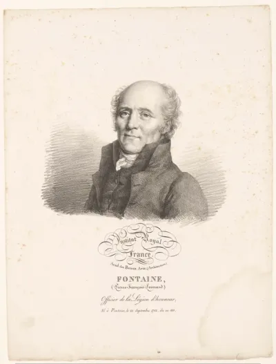 Portret van de architect Pierre-François-Léonard Fontaine